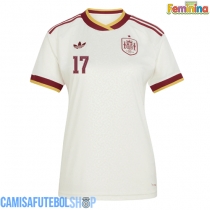 Camisa de time de futebol Espanha Nico Williams #17 Replicas 2º Equipamento Feminina Mundo 2026 Manga Curta